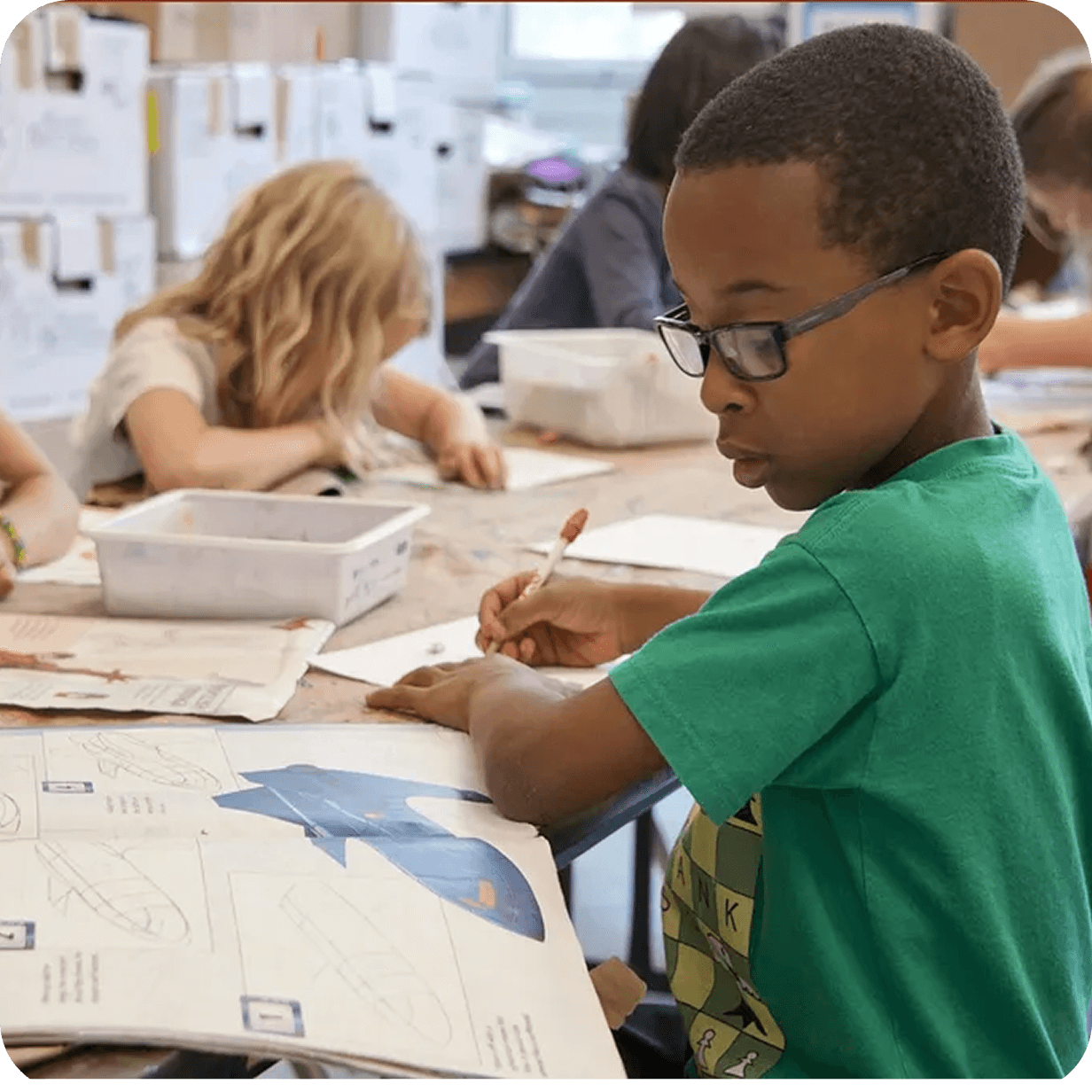 Student with books
