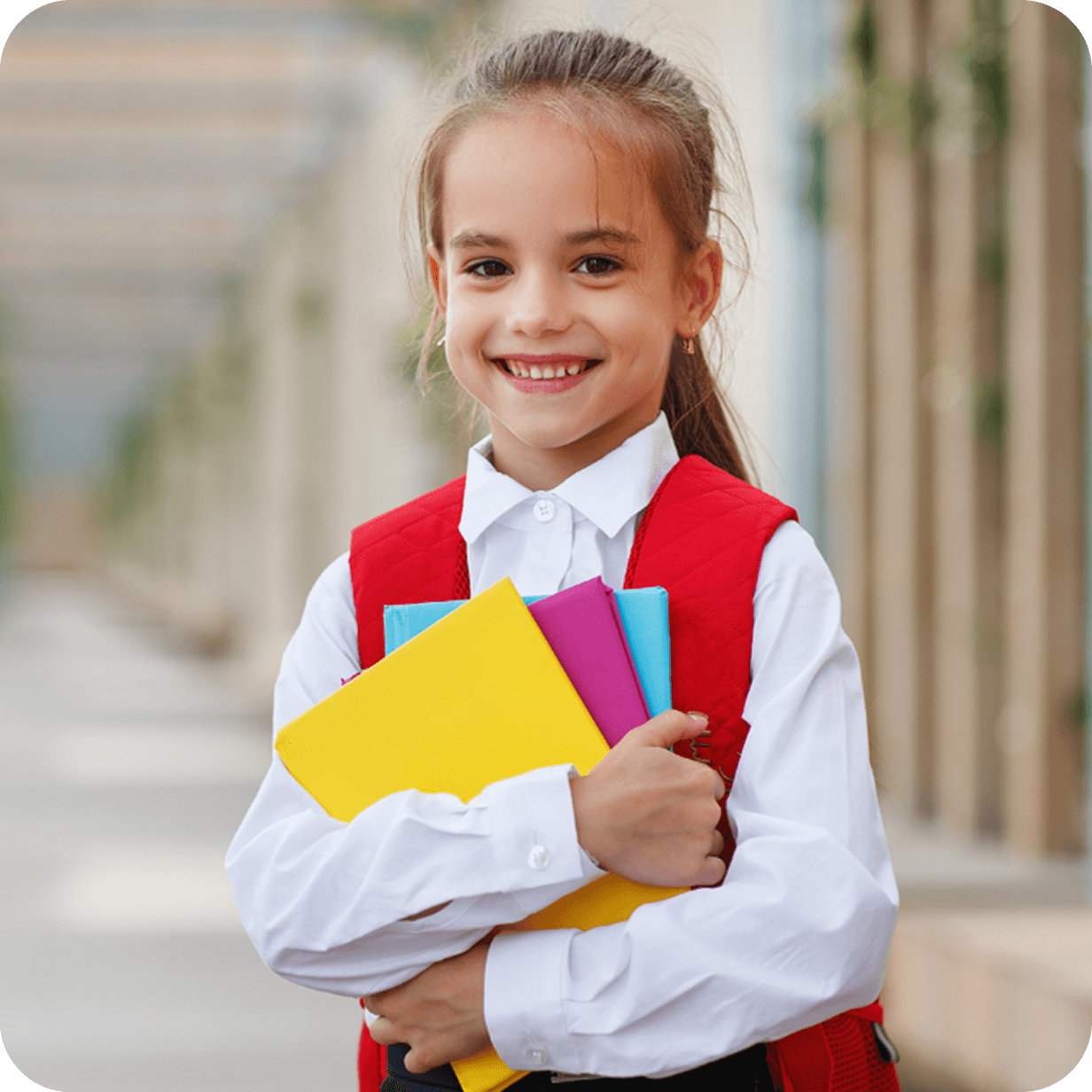 Student with books